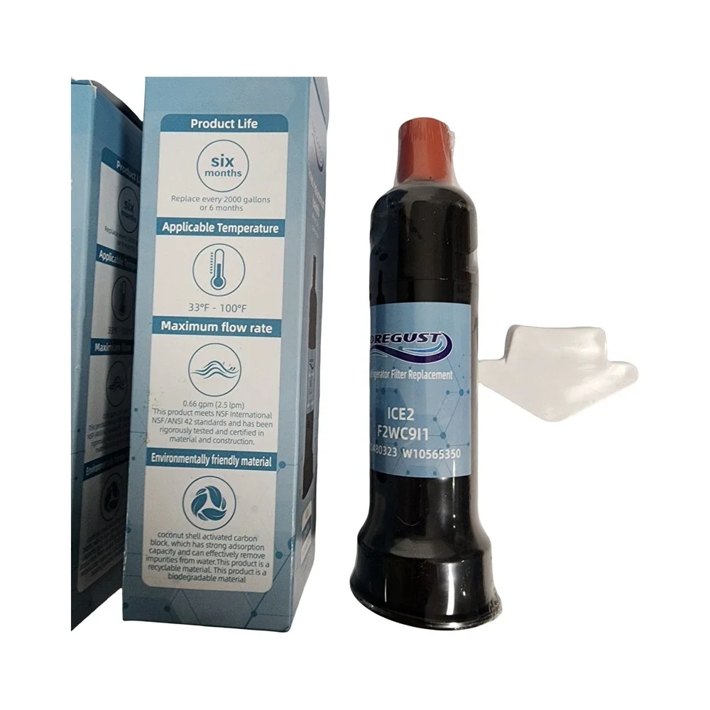 Dregust ICE2 Refrigerator 3 Water Filter Replacement F2WC911 W10480323 W10565350